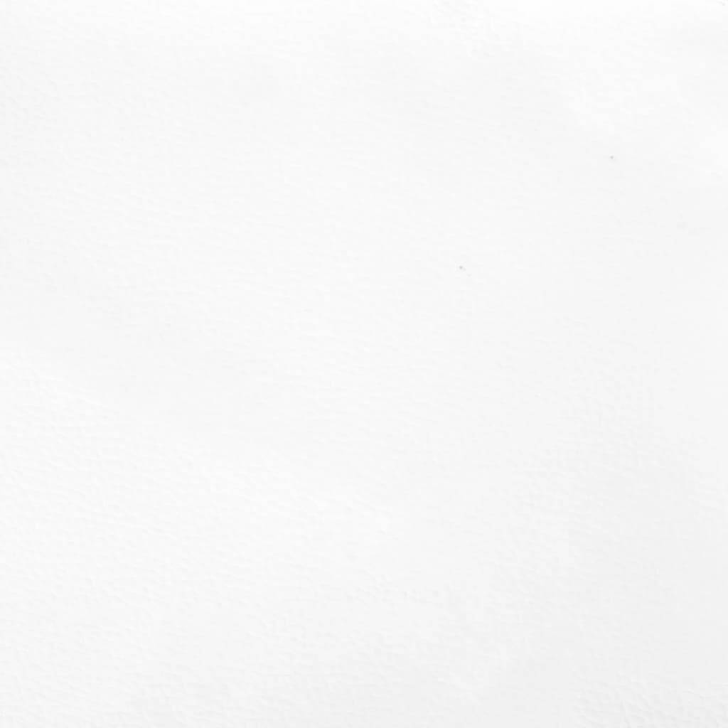 vidaXL Posteljni okvir bel 120x190 cm umetno usnje