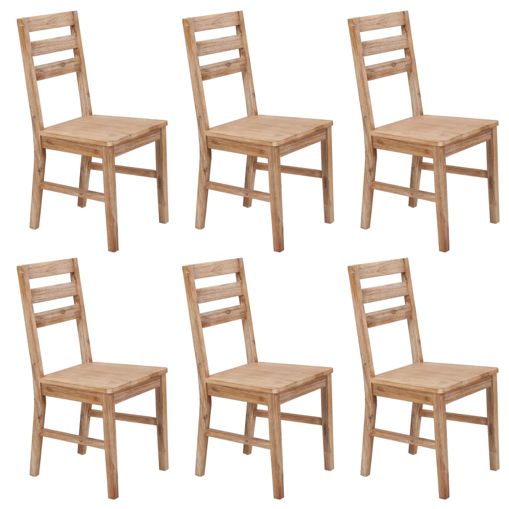 vidaXL Jedilni stoli 6 kosov trden akacijev les