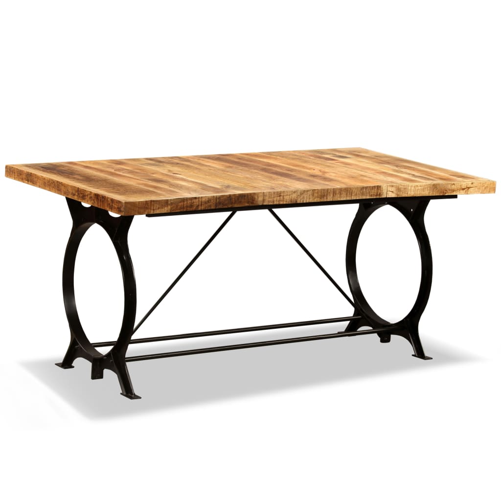 vidaXL Jedilna miza iz trdnega neobdelanega mangovega lesa 180 cm