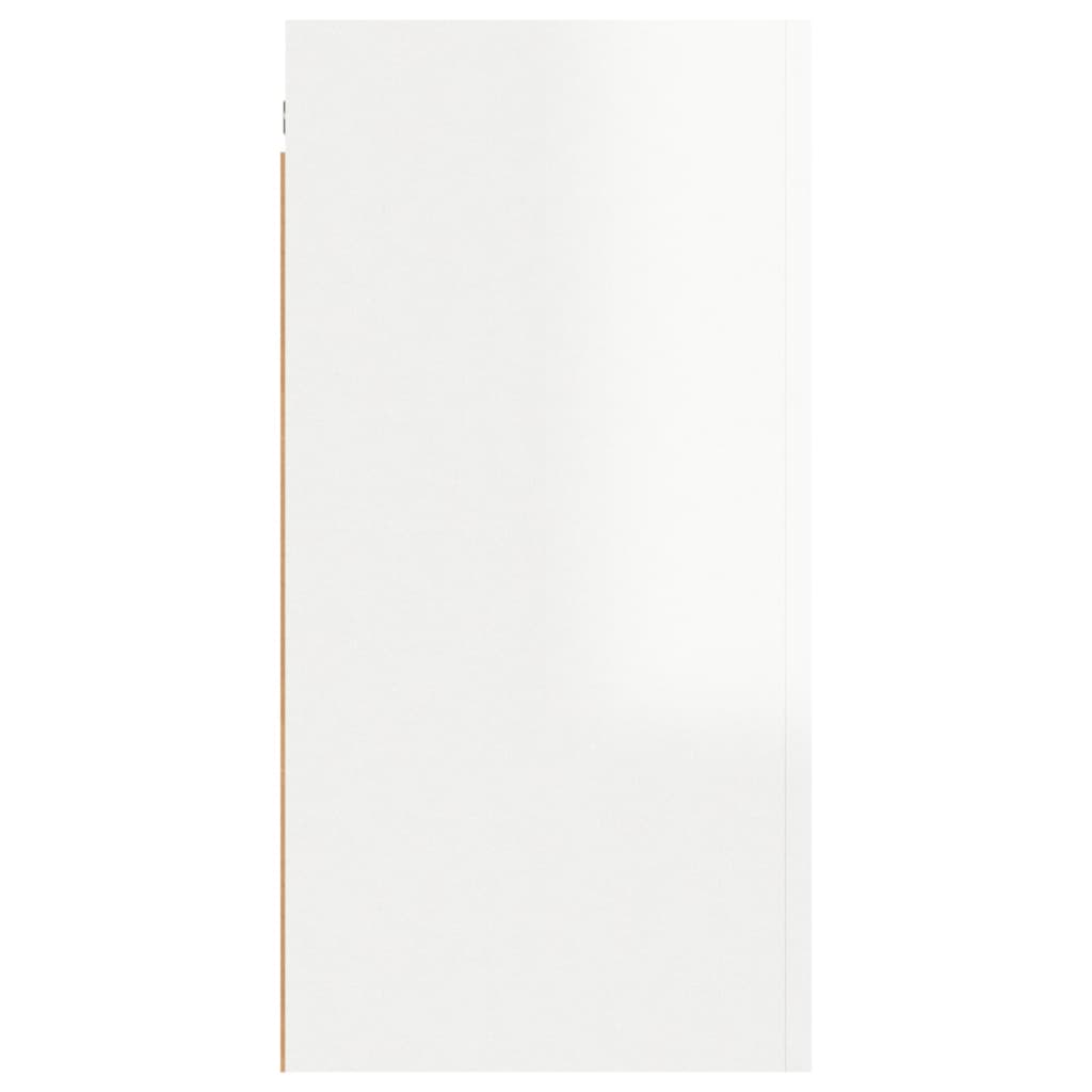 vidaXL TV omarica visok sijaj bela 30,5x30x60 cm iverna plošča