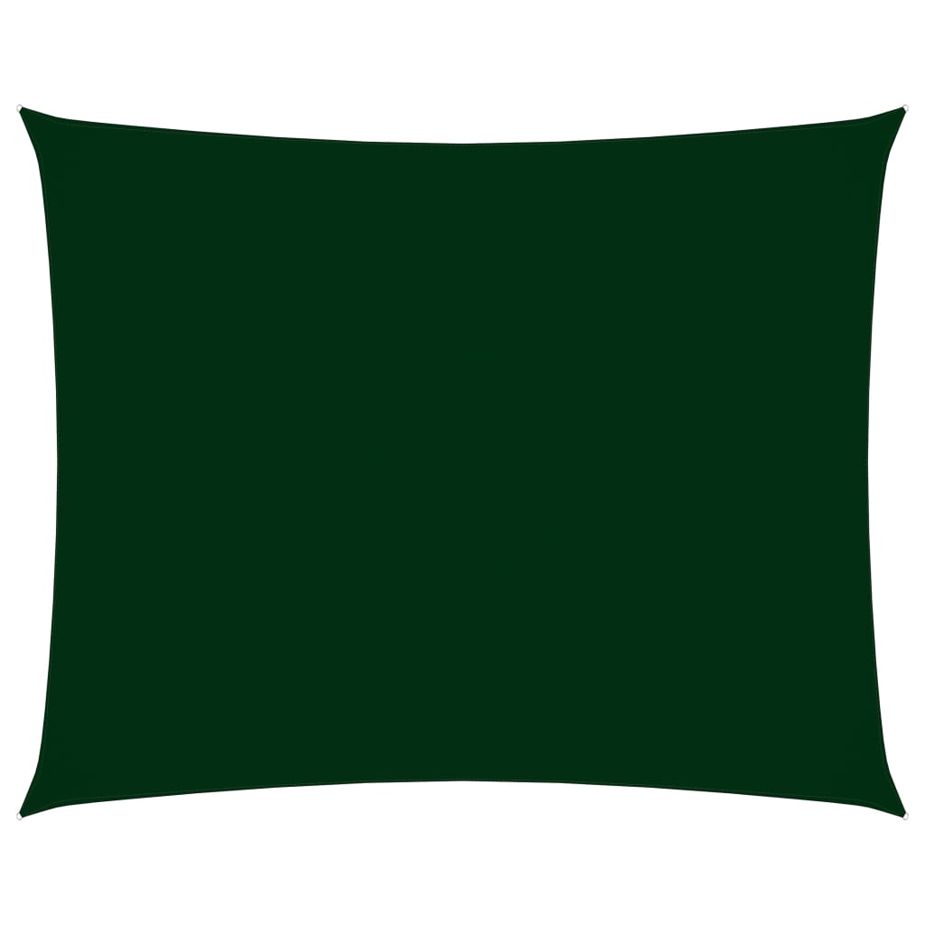 vidaXL Senčno jadro oksford blago pravokotno 3,5x5 m temno zeleno