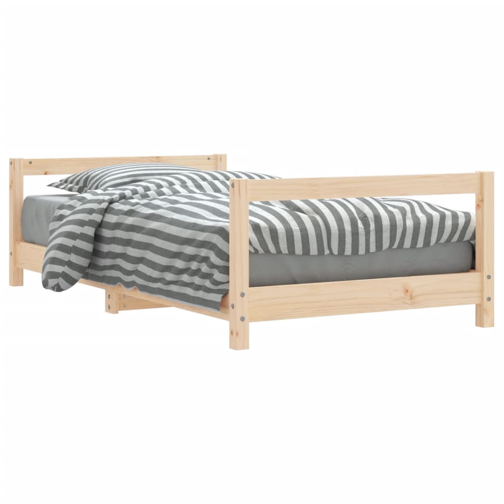 vidaXL Otroški posteljni okvir 80x160 cm trdna borovina