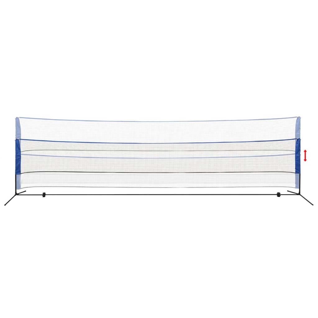 vidaXL Mreža za badminton s perjanicami 600x155 cm