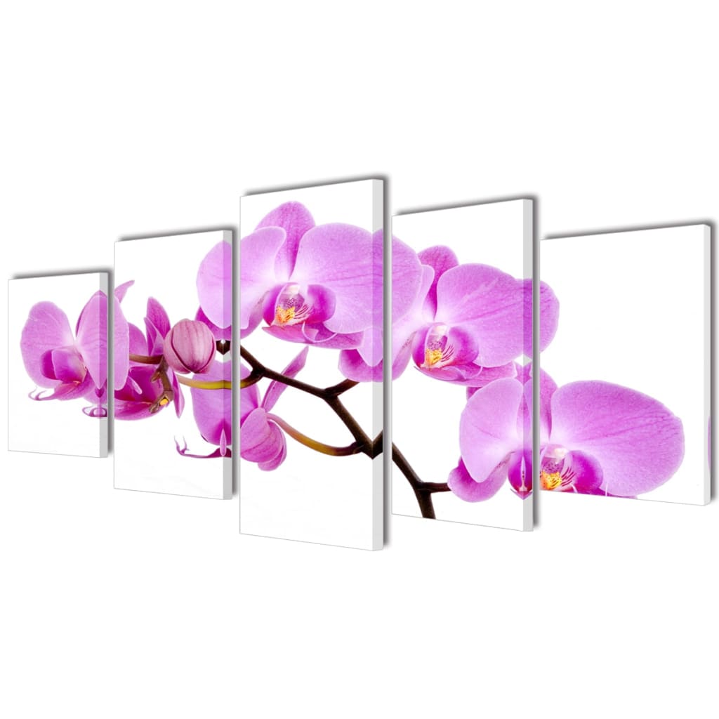 Set platen s printom orhidej 100 x 50 cm