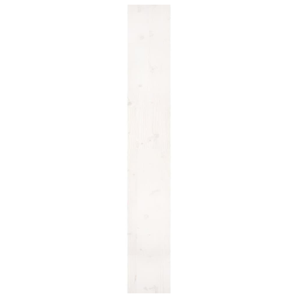 vidaXL Knjižna omara/pregrada bela 80x30x199,5 cm trdna borovina