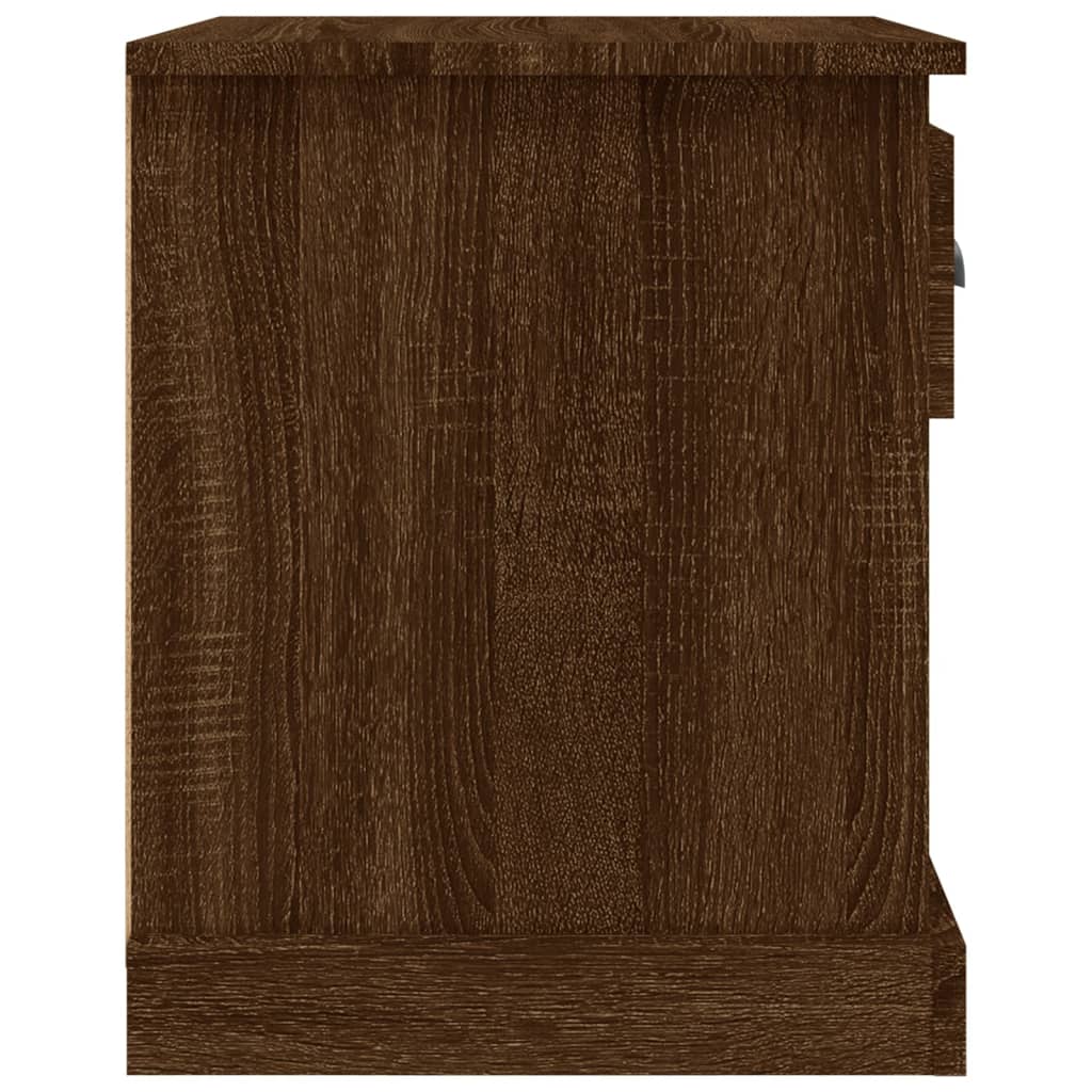vidaXL Nočna omarica rjav hrast 39x39x47,5 cm inženirski les
