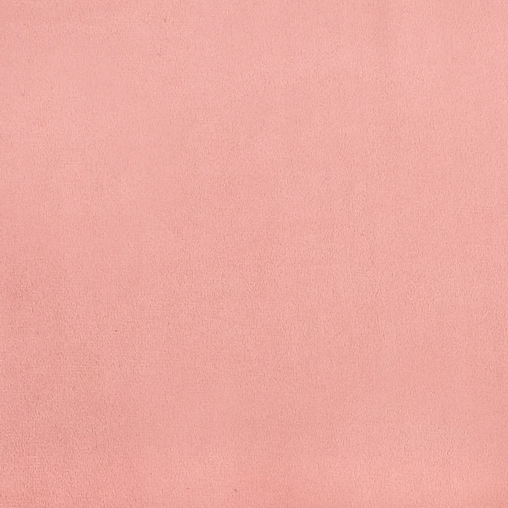 vidaXL Posteljni okvir roza 80x200 cm žamet