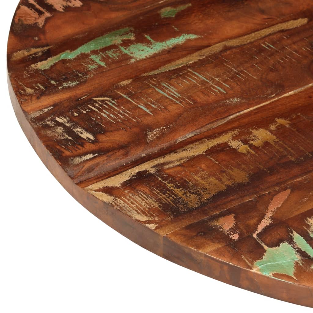vidaXL Mizna plošča Ø 70x1,5 cm okrogla trden predelan les