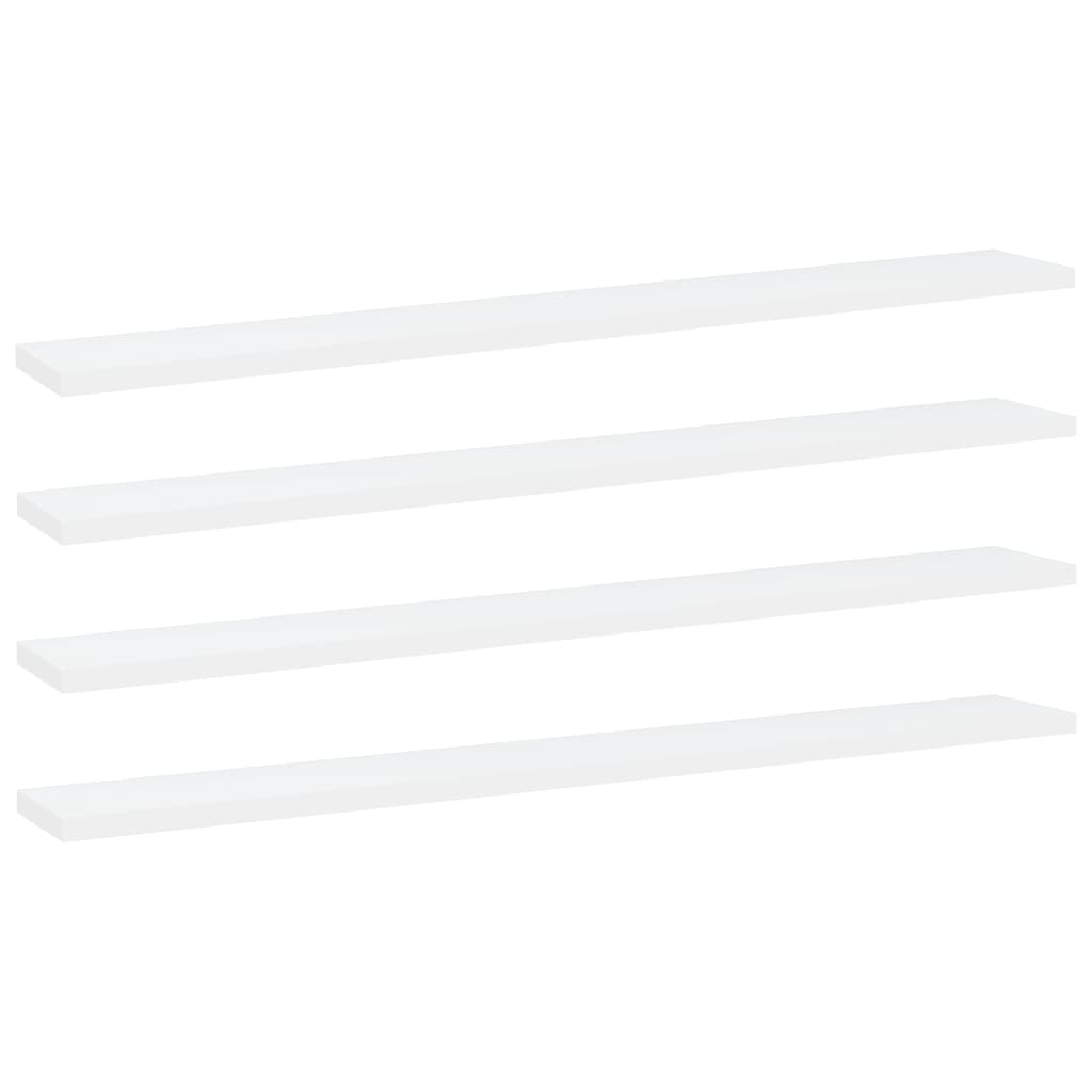 vidaXL Dodatne police za omaro 4 kosi bele 80x10x1,5 cm iverna plošča