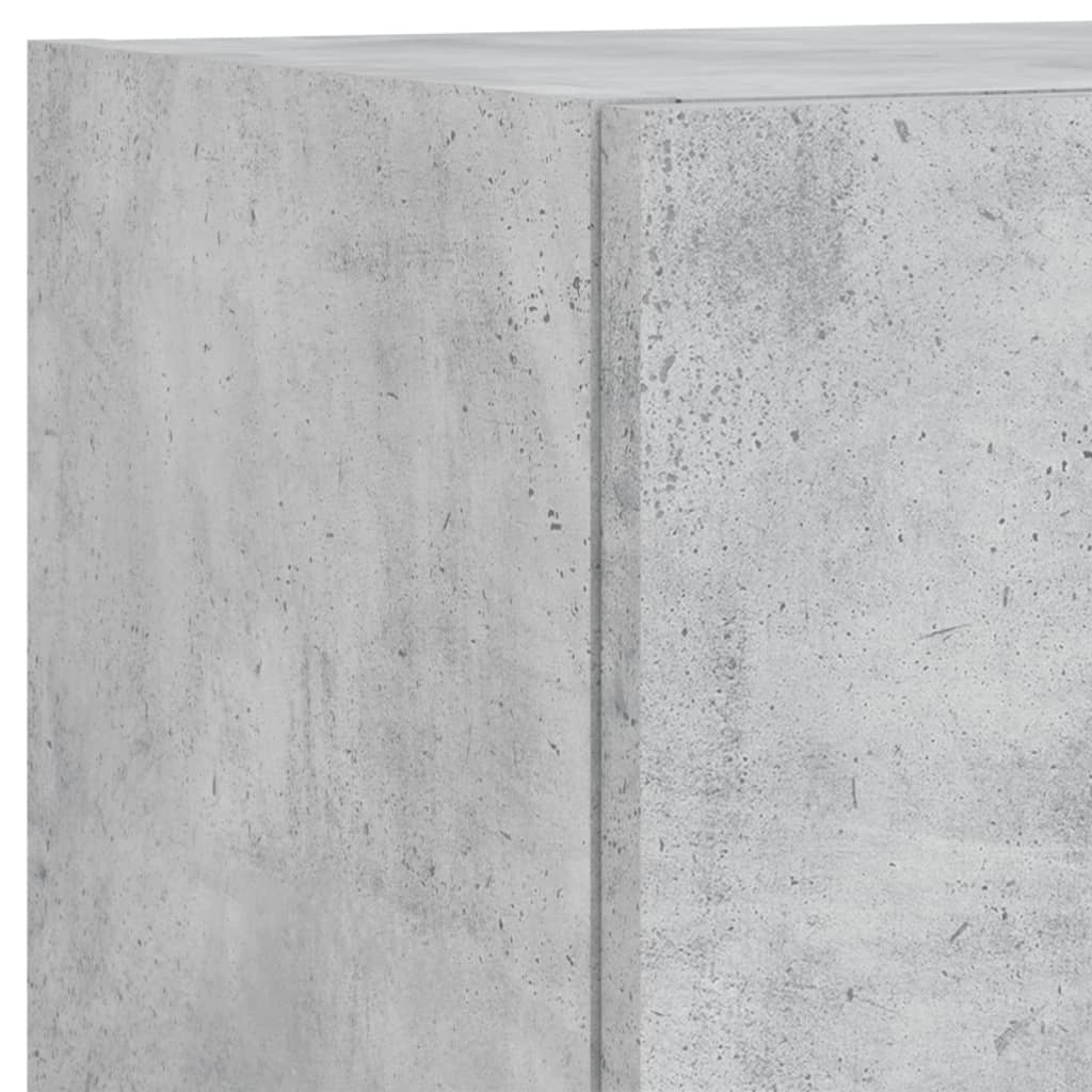 vidaXL Komplet TV omaric LED 6-delni betonsko siv inženirski les