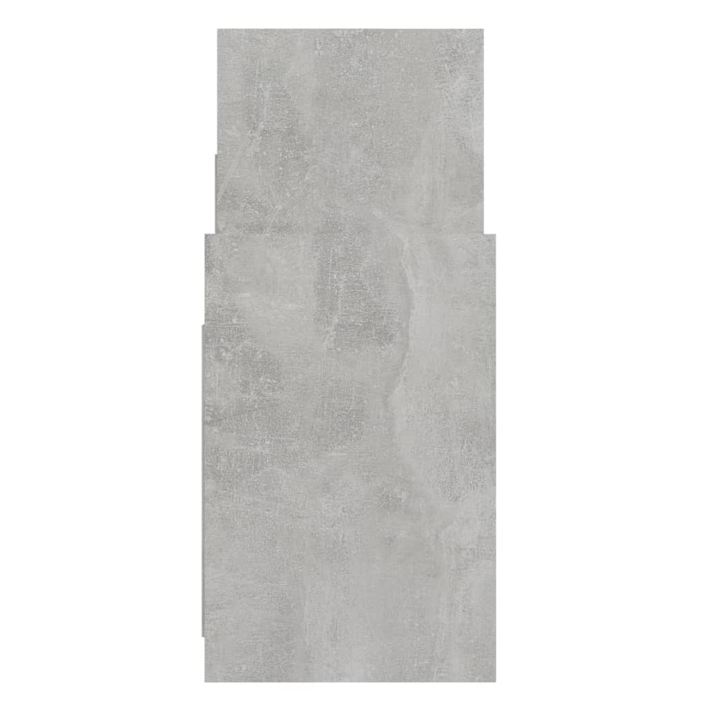 vidaXL Stranska omarica betonsko siva 60x26x60 cm iverna plošča