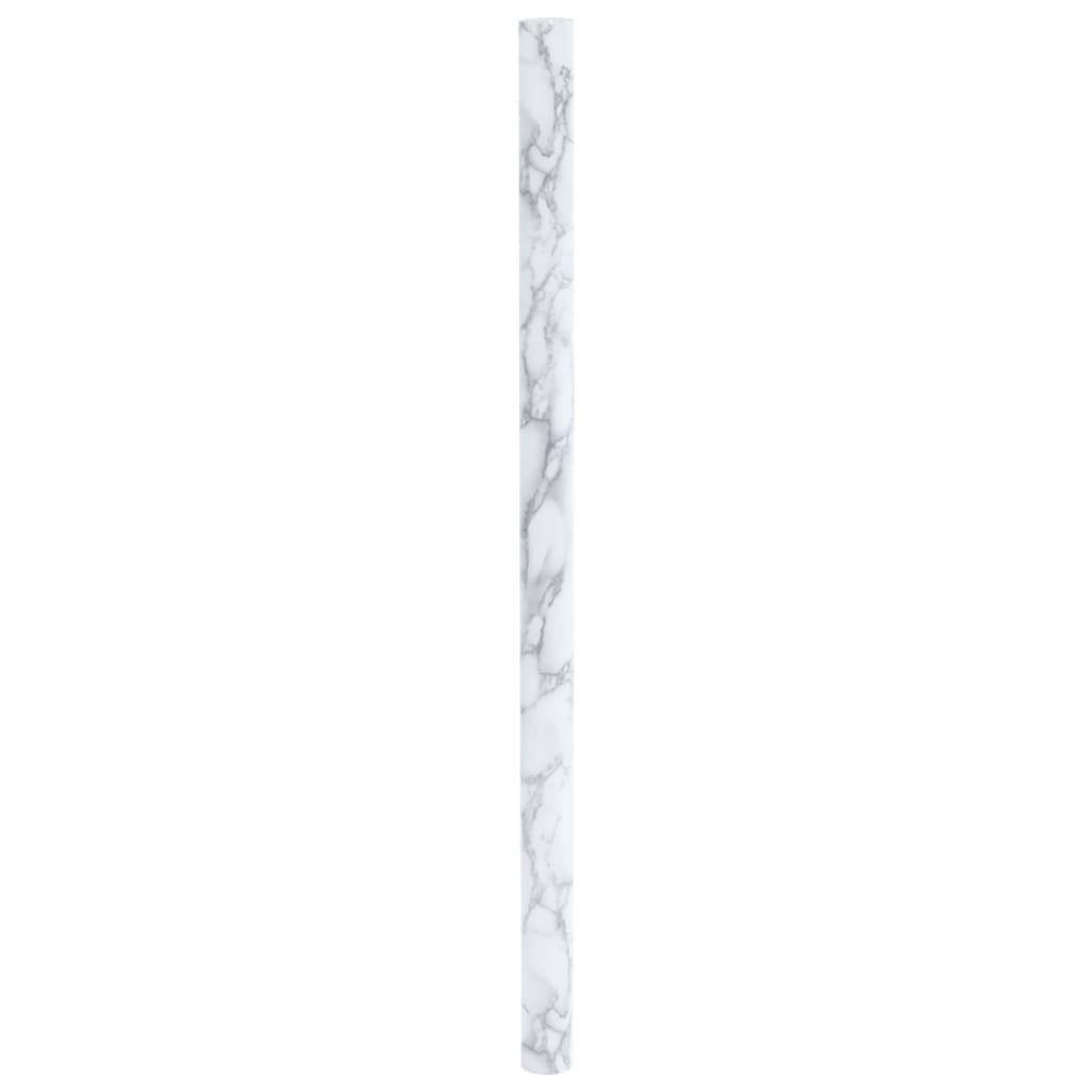 vidaXL Nalepka za pohištvo samolepilna marmor bela 90x500 cm PVC