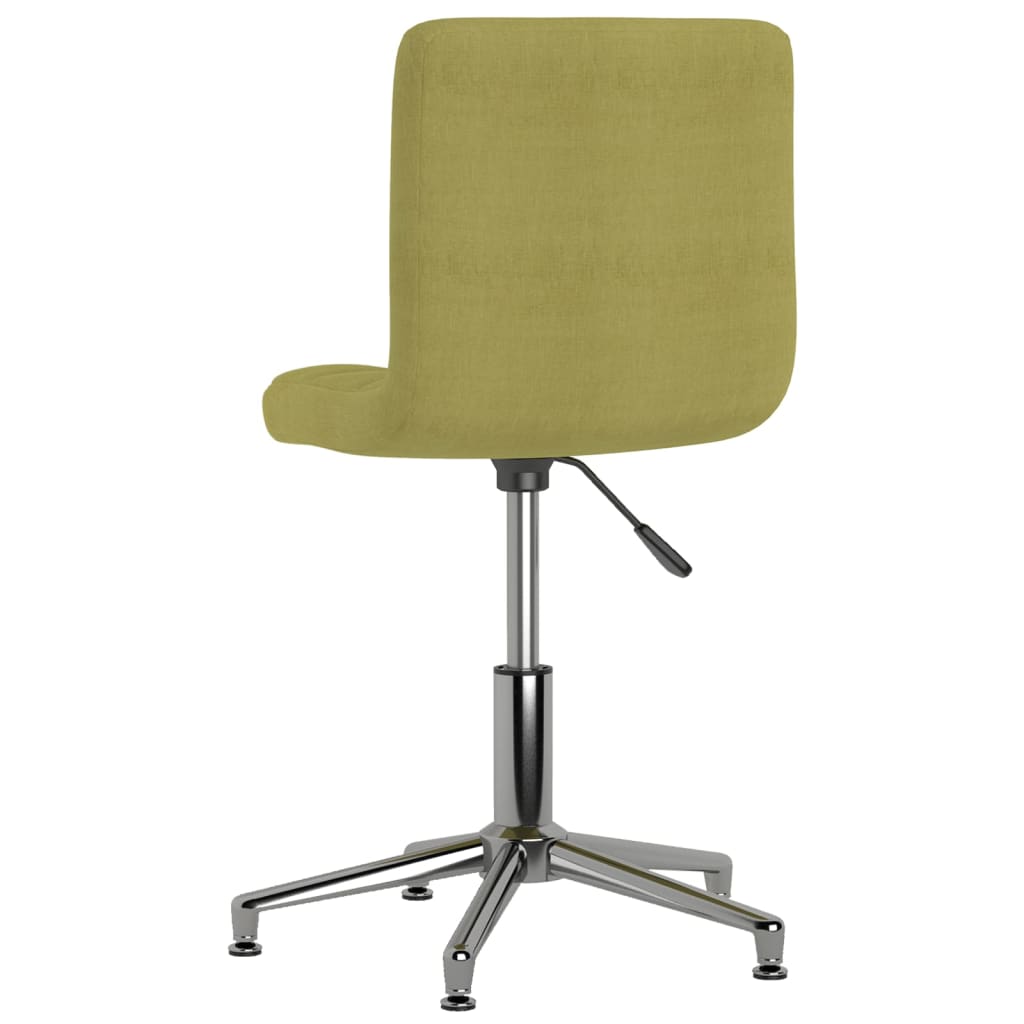 vidaXL Vrtljiv pisarniški stol zeleno blago