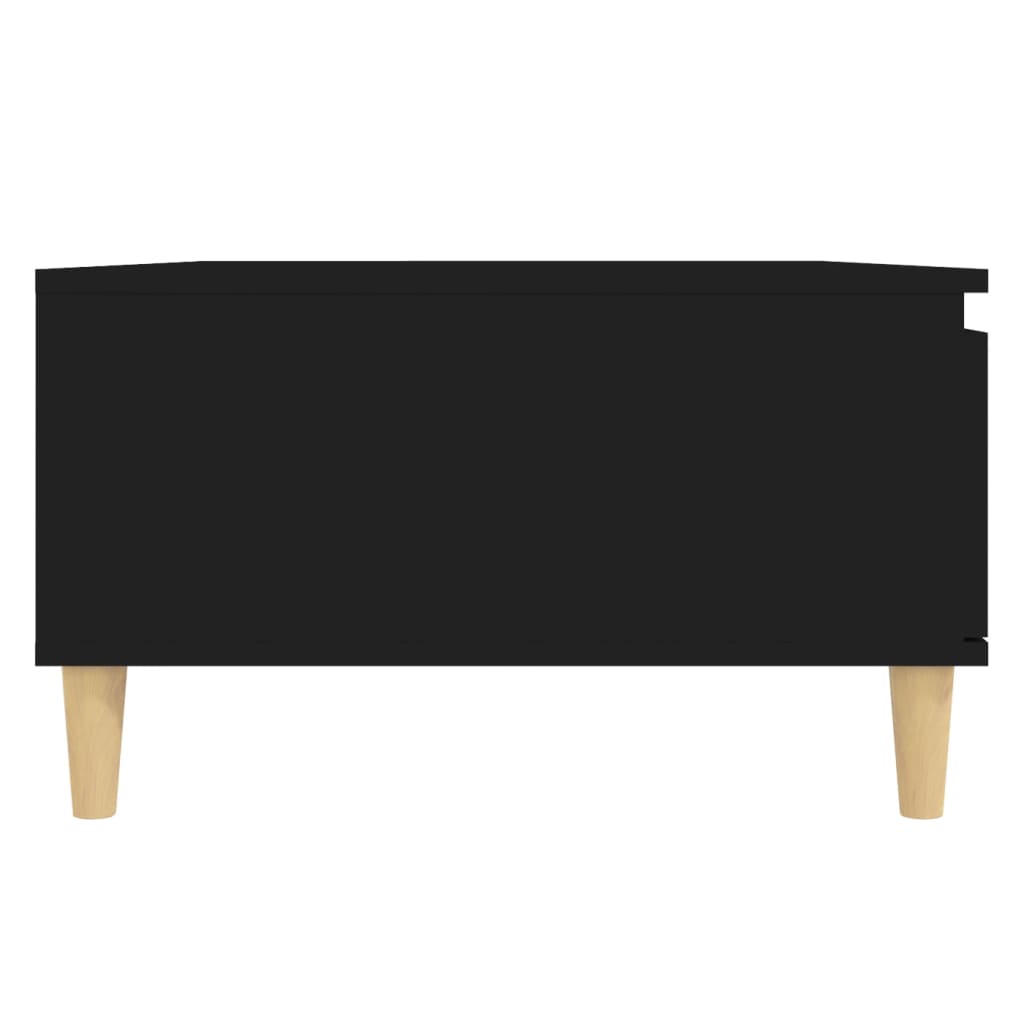 vidaXL Klubska mizica črna 90x60x35 cm iverna plošča