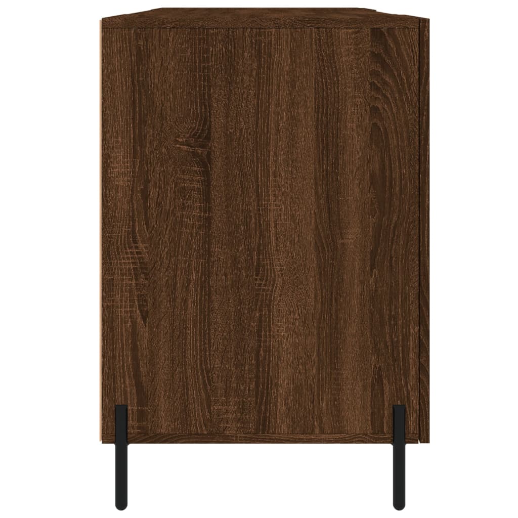 vidaXL Pisalna miza rjavi hrast 140x50x75 cm inženirski les