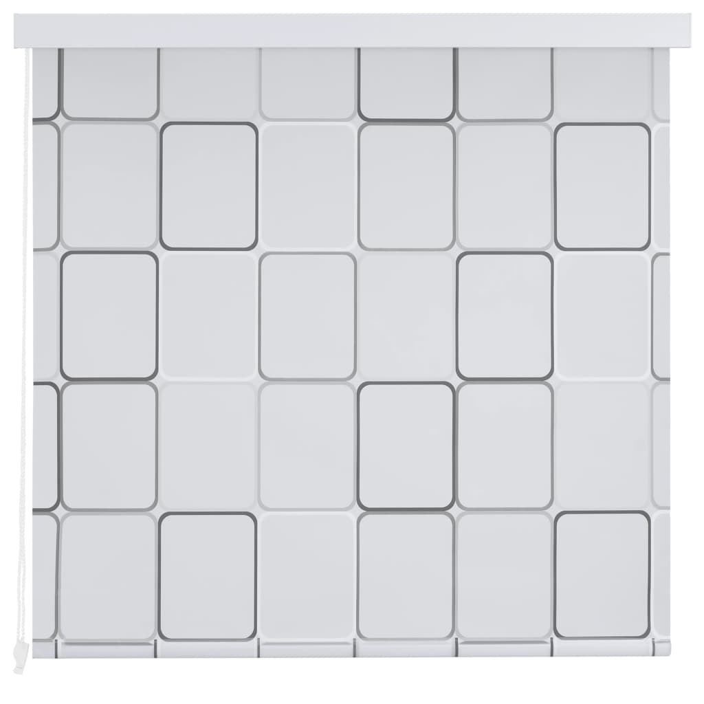 vidaXL Rolo zavesa za prho 160x240 cm kvadratni vzorci