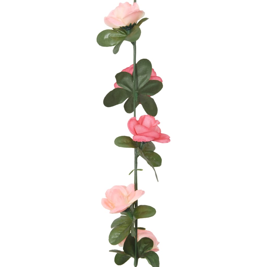 vidaXL Girlanda iz umetnega cvetja 6 kosov rožnata 240 cm