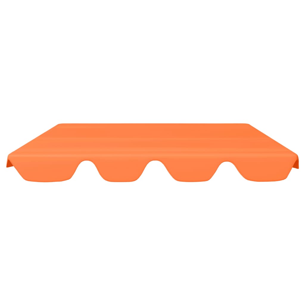 vidaXL Streha za vrtno gugalnico oranžna 188/168x110/145 cm