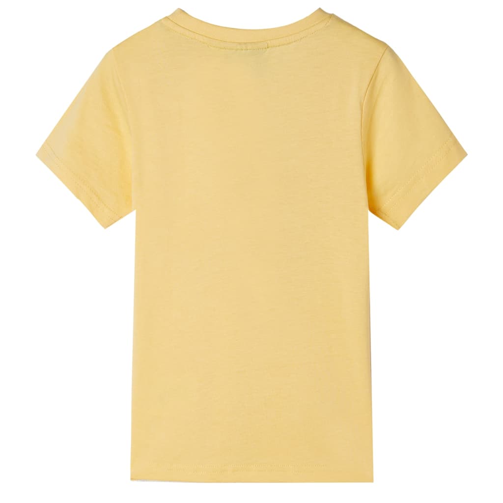 Otroška majica s kratkimi rokavi rumena 92