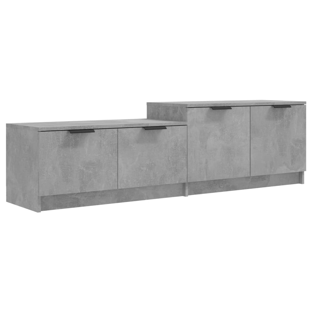 vidaXL TV omarica betonsko siva 158,5x36x45 cm konstruiran les