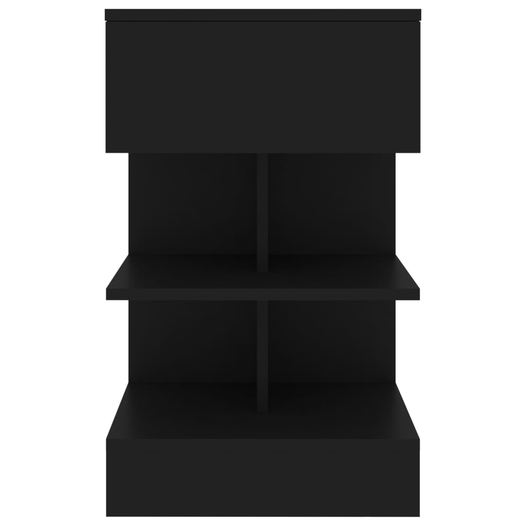 vidaXL Nočne omarice 2 kosa črne 40x35x65 cm