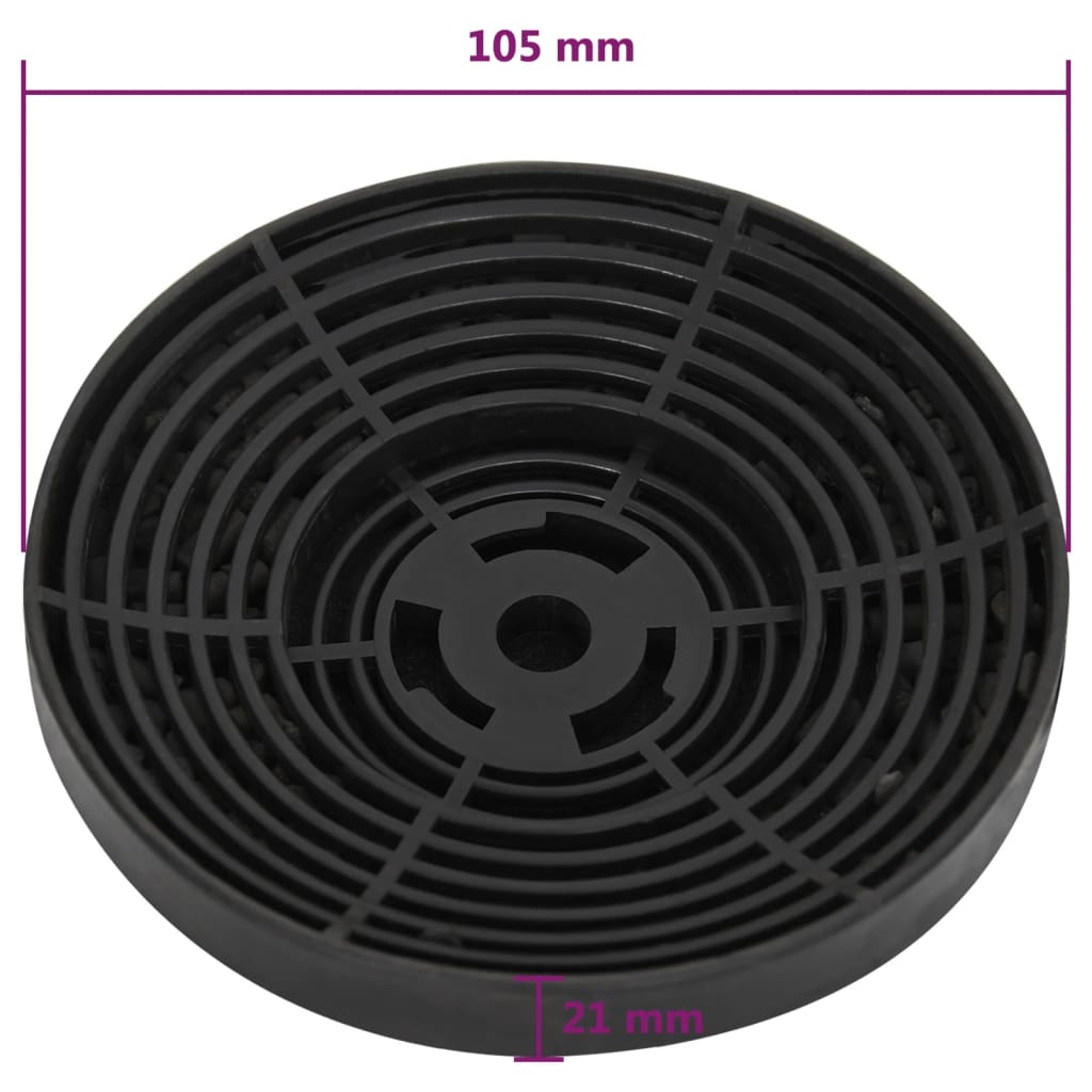 vidaXL Ogleni filtri za kuhinjsko napo 2 kosa 105x21 mm