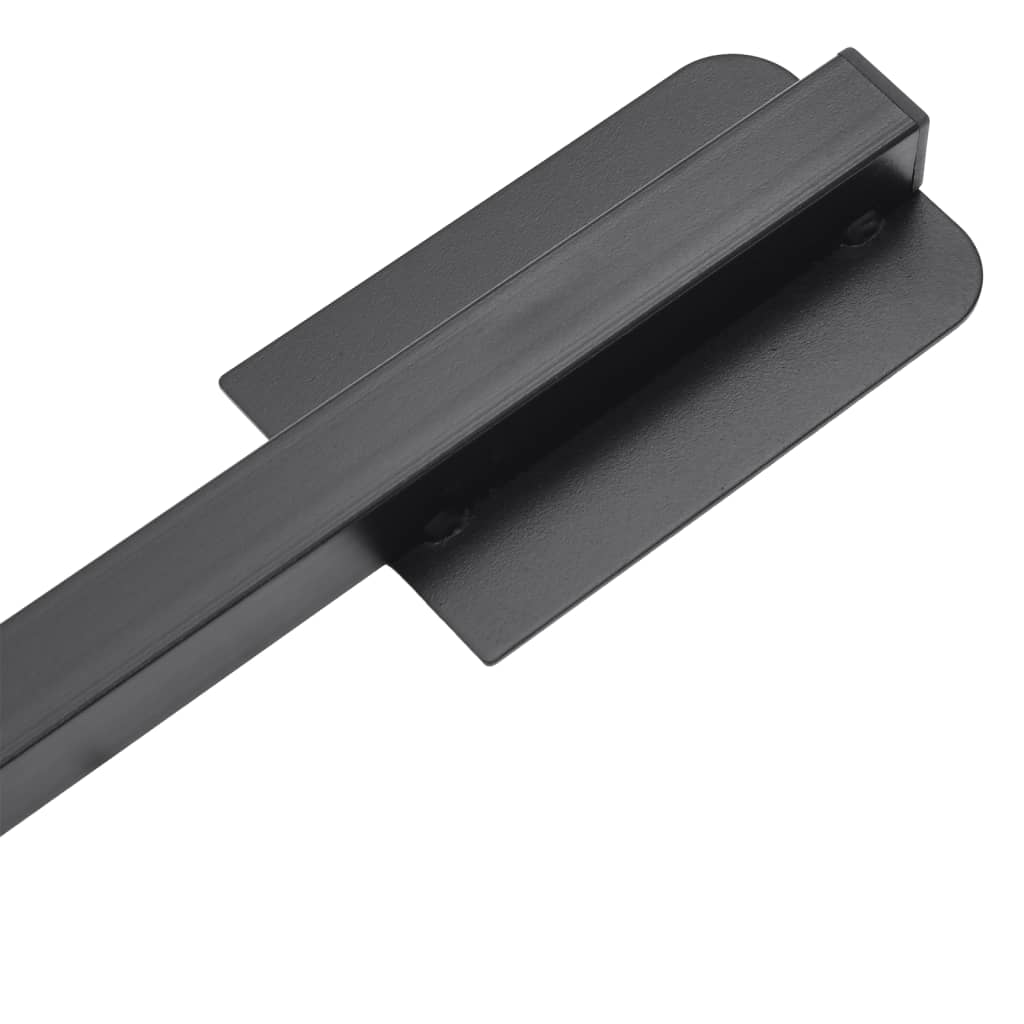 vidaXL Podstavek za senčnik zložljiv za Ø38/48 mm sijajno črno jeklo