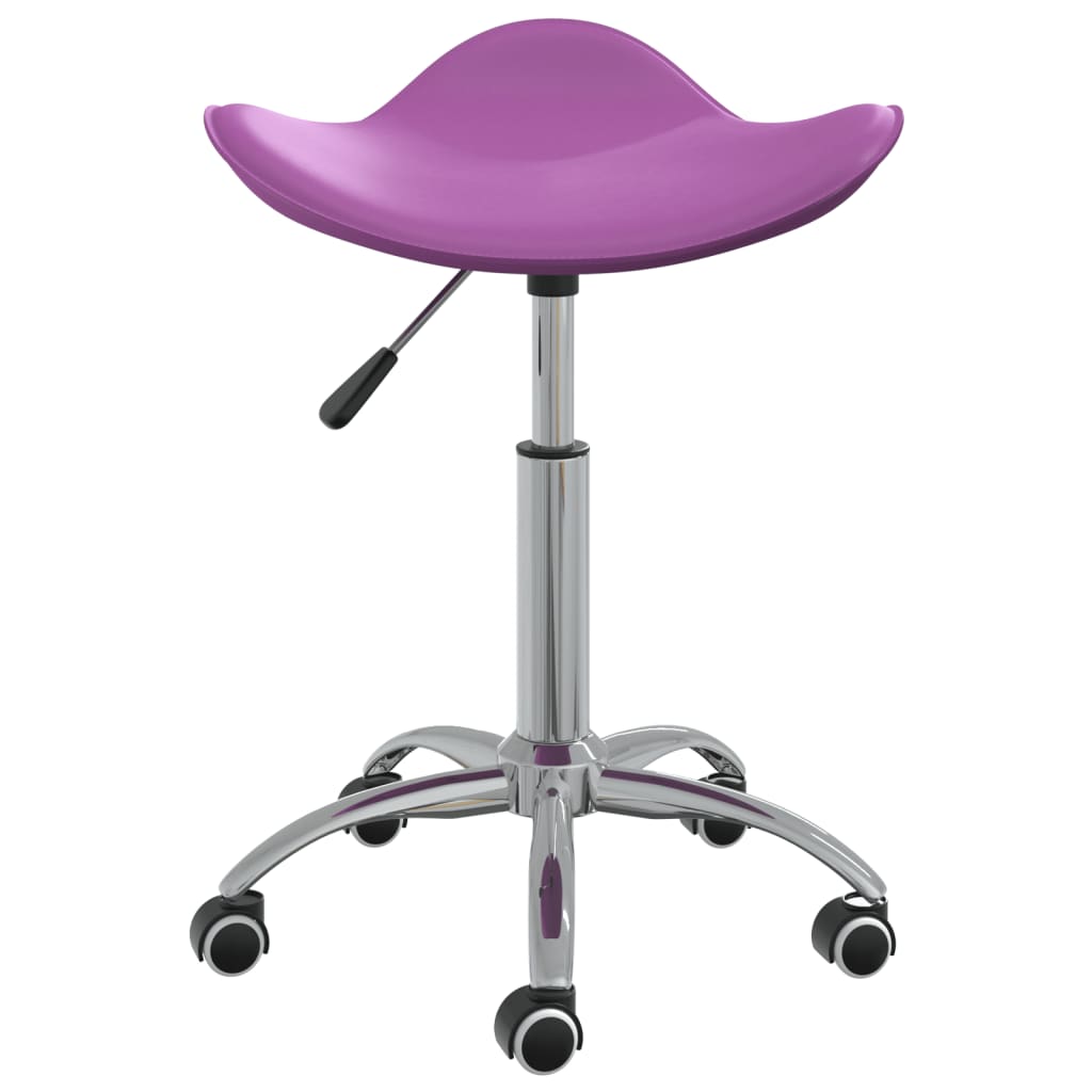vidaXL Salonski stolček vijolično umetno usnje