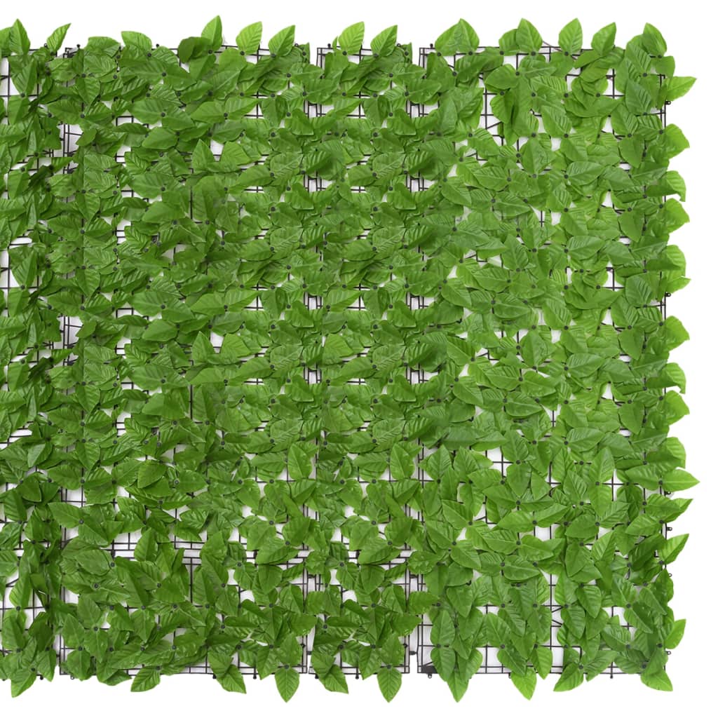 vidaXL Balkonsko platno z zelenim listjem 300x150 cm
