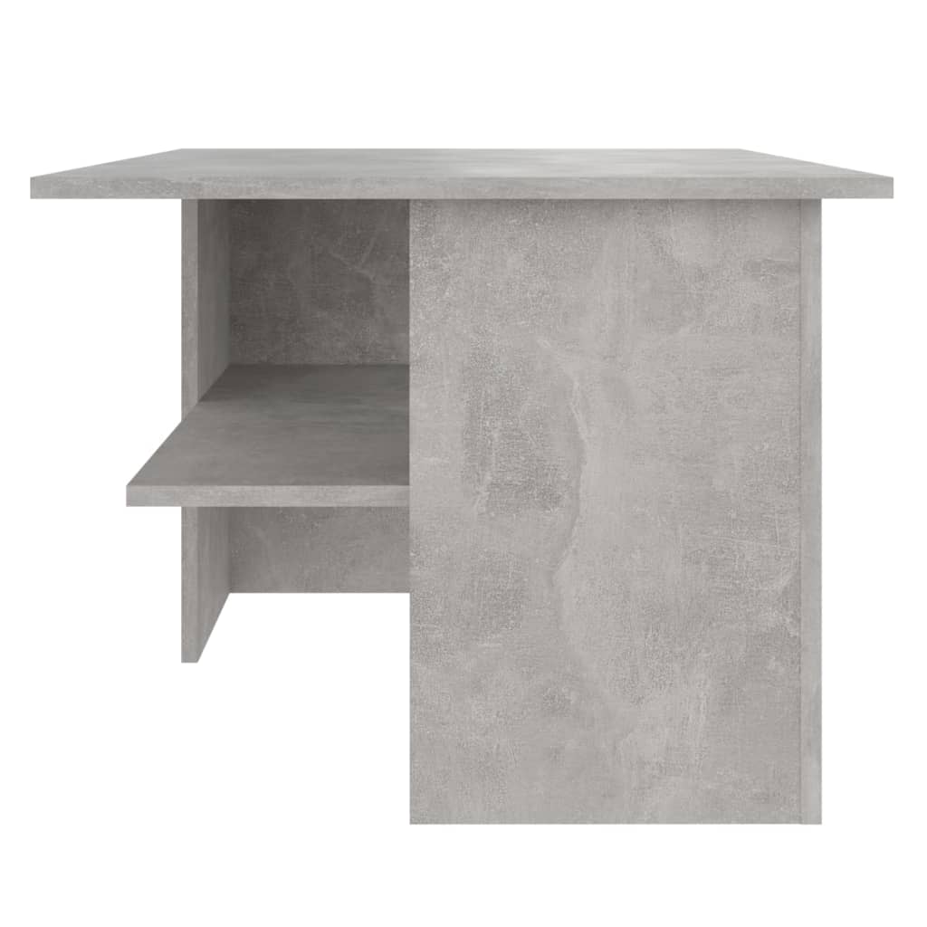 vidaXL Klubska mizica betonsko siva 90x60x46,5 cm iverna plošča
