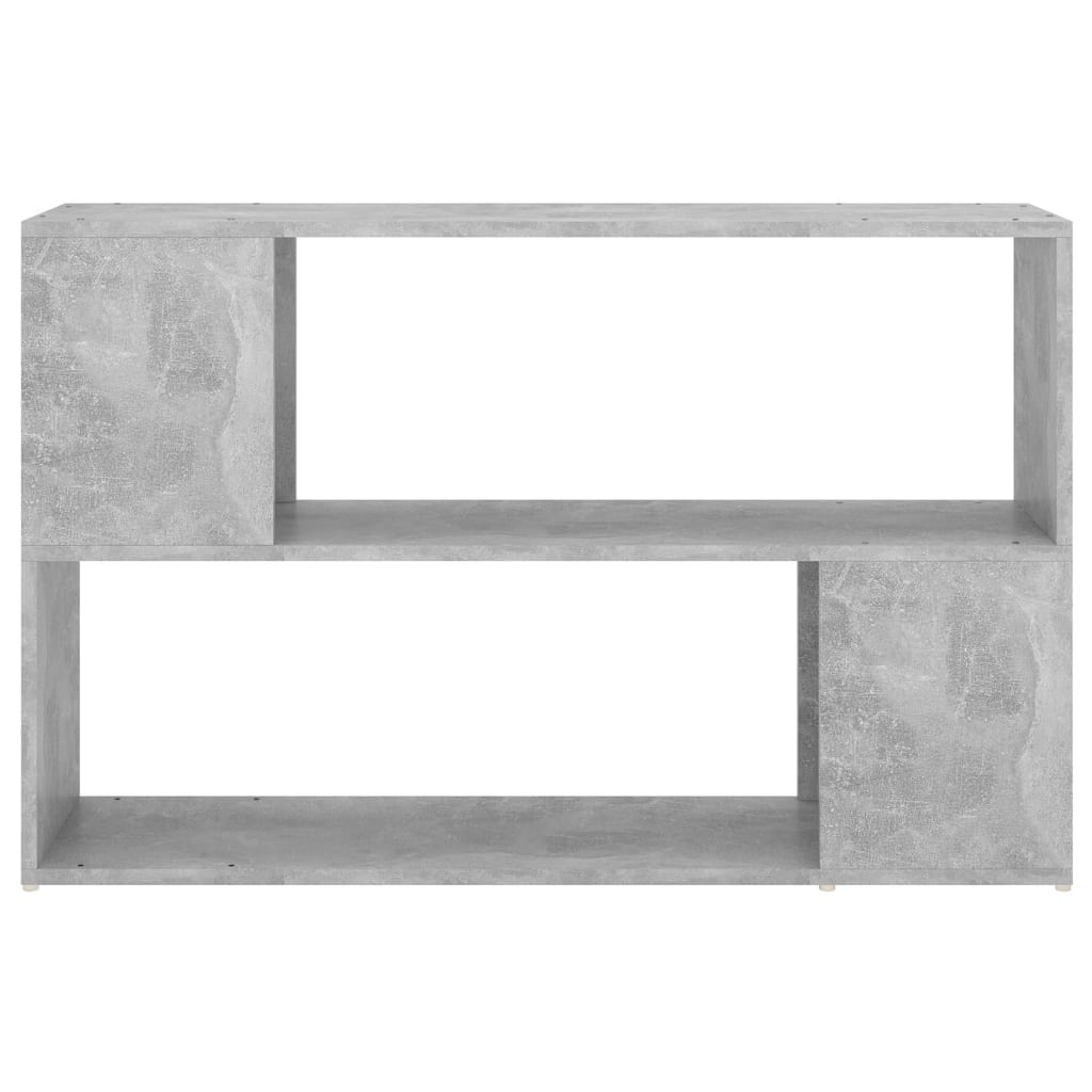 vidaXL Knjižna omara betonsko siva 100x24x63 cm iverna plošča