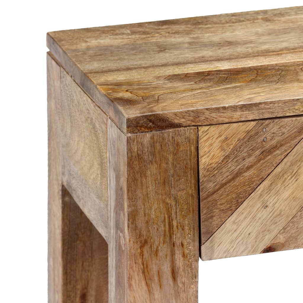 vidaXL Konzolna mizica iz trdnega mangovega lesa 118x30x80 cm