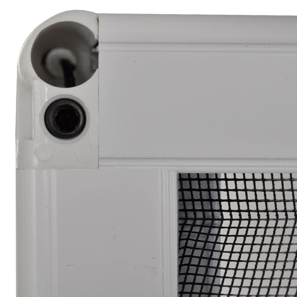 vidaXL Plise komarnik za okna aluminij 80x120 cm