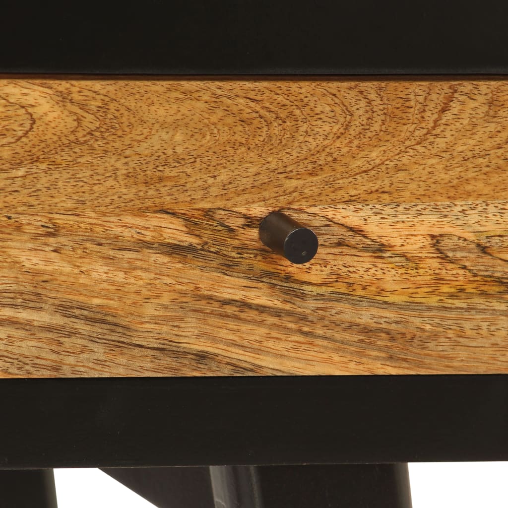 vidaXL Pisalna miza trden mangov les 120x40x76 cm