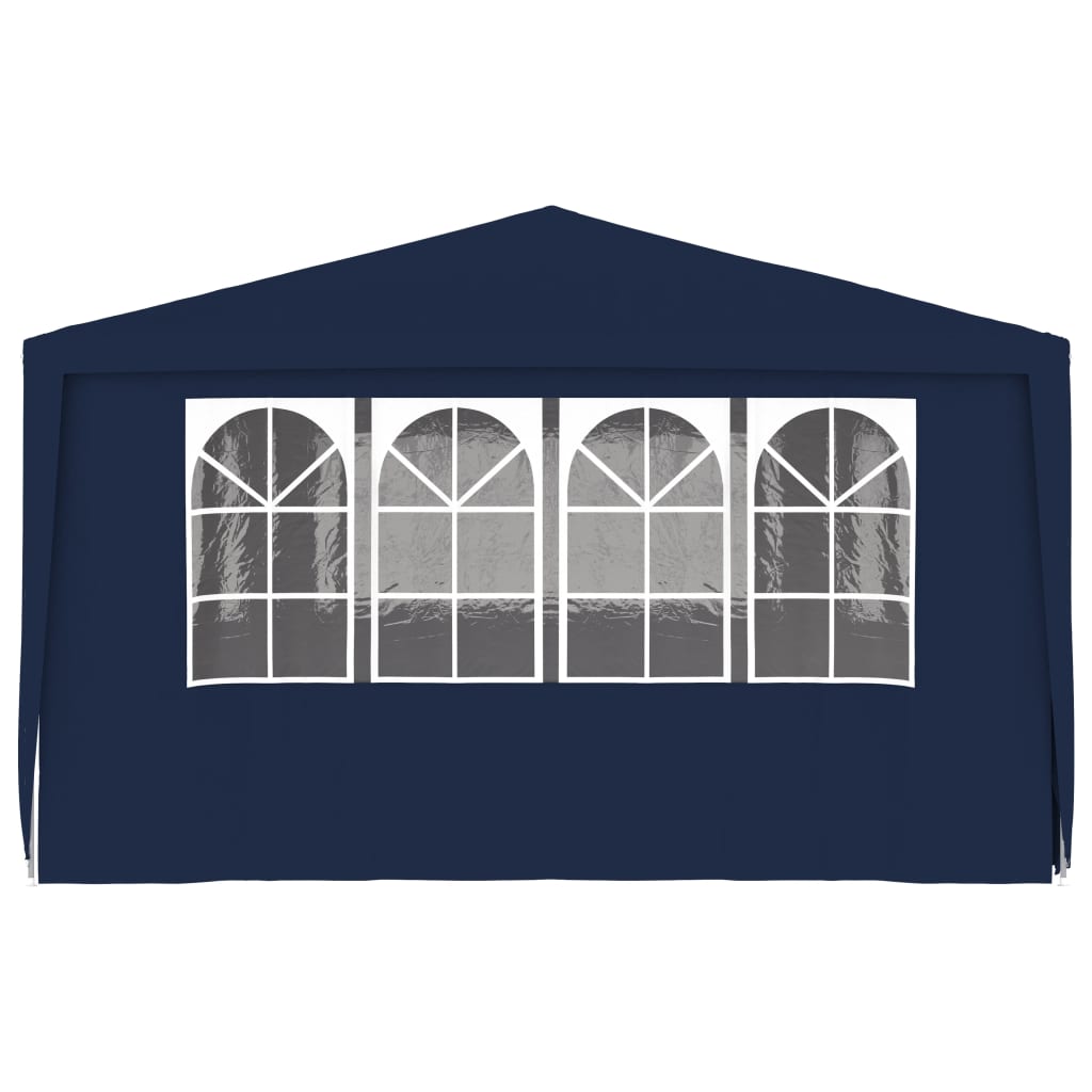 vidaXL Profesionalen vrtni šotor s stranicami 4x6 m moder 90 g/m²