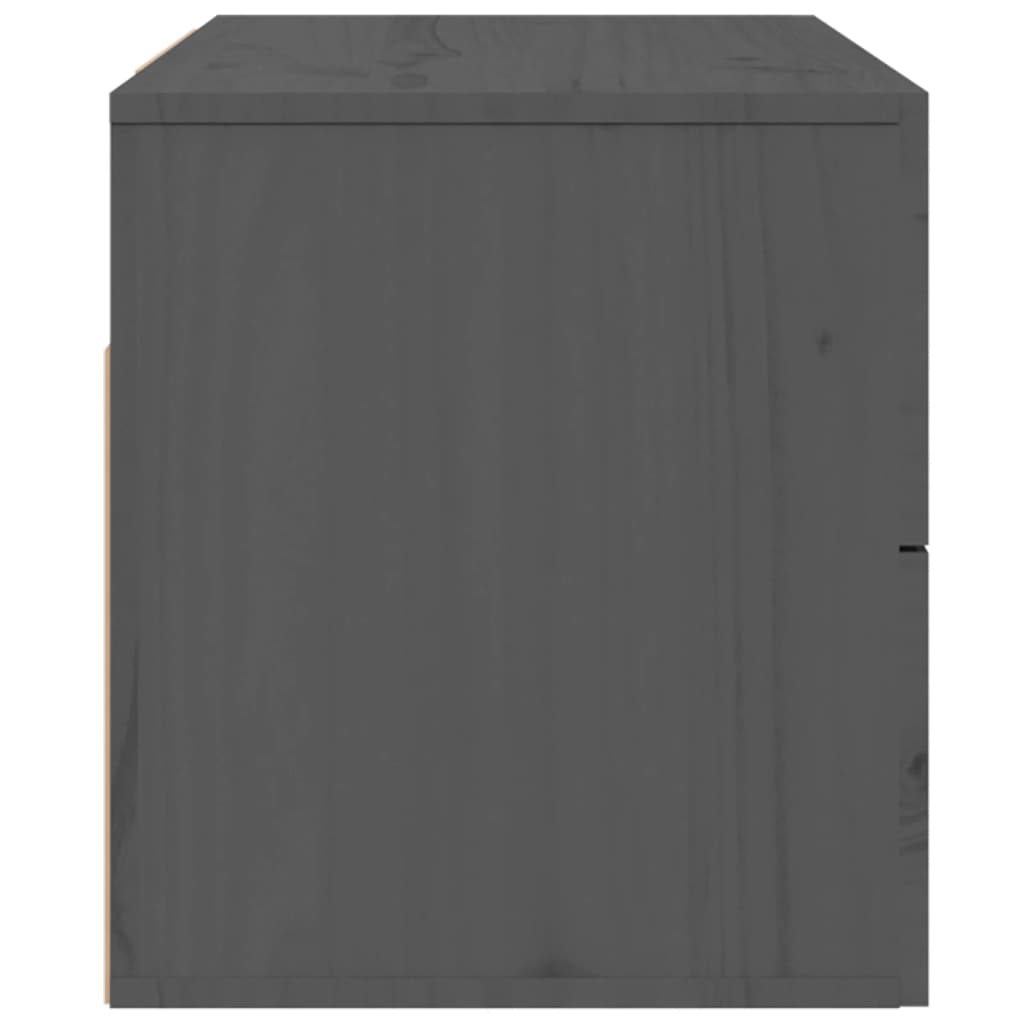 vidaXL Stenska nočna omarica siva 50x36x40 cm