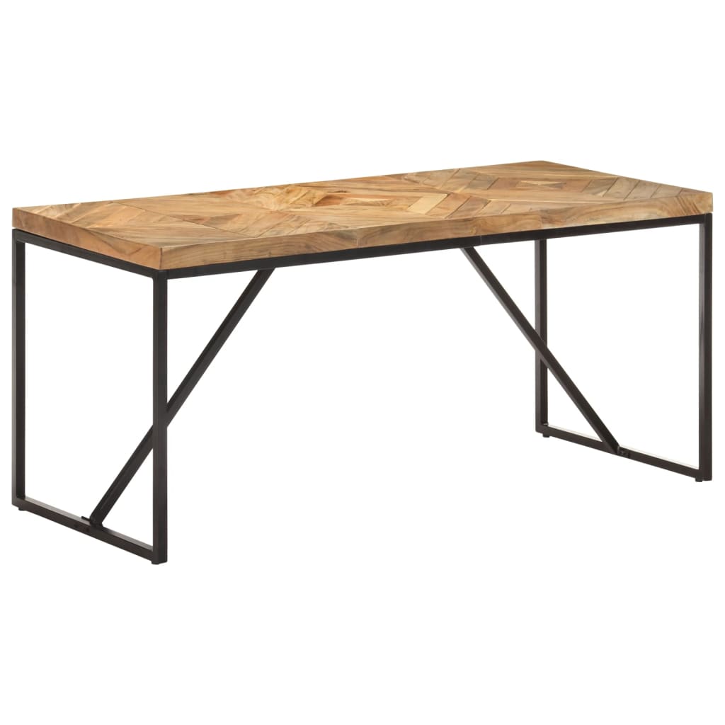 vidaXL Jedilna miza 160x70x76 cm trden akacijev in mangov les