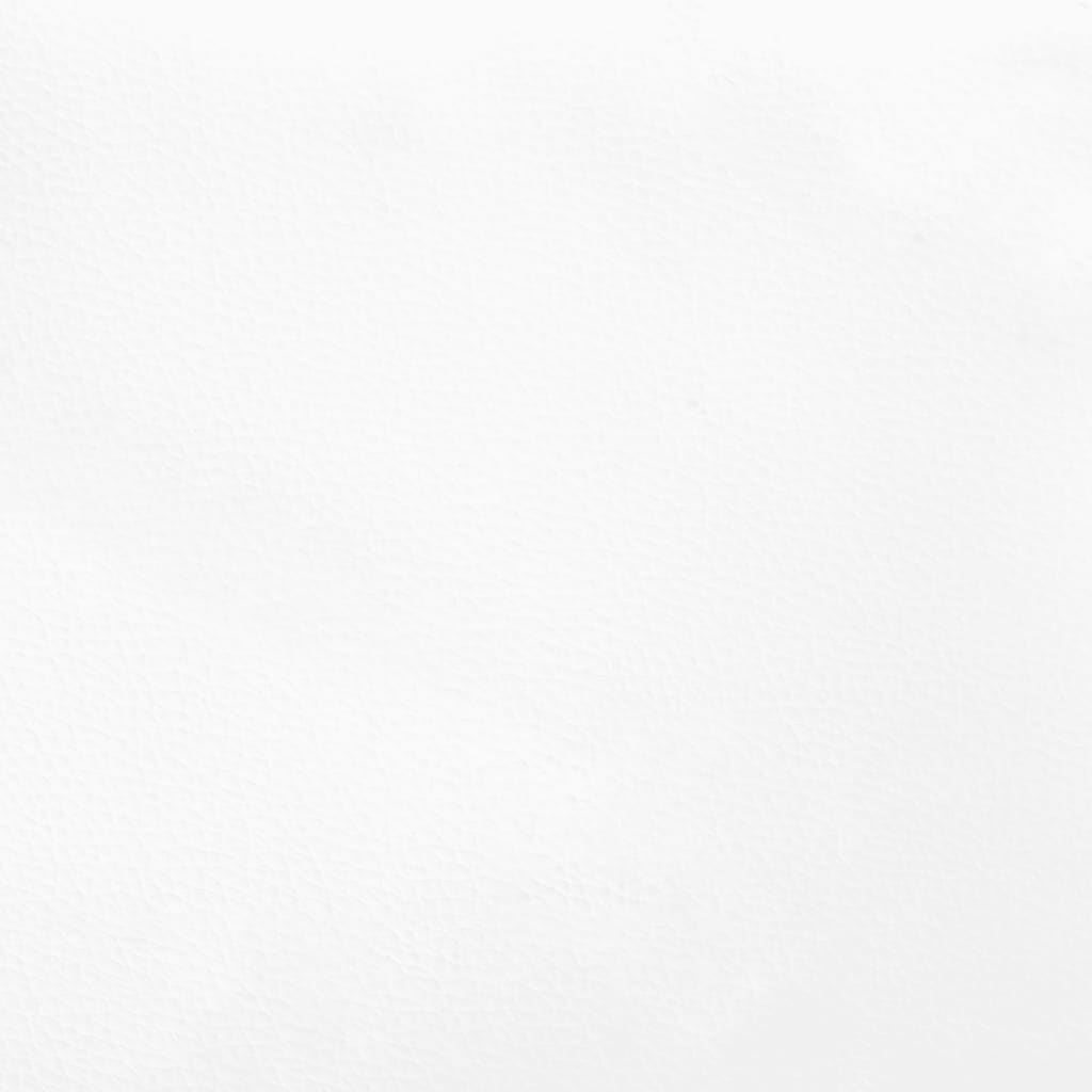 vidaXL Posteljni okvir bel 120x190 cm umetno usnje