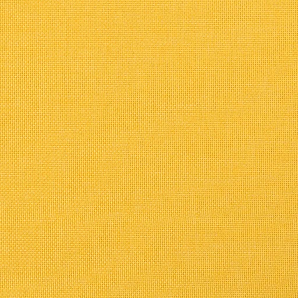 vidaXL Gugalni stol gorčično rumeno blago