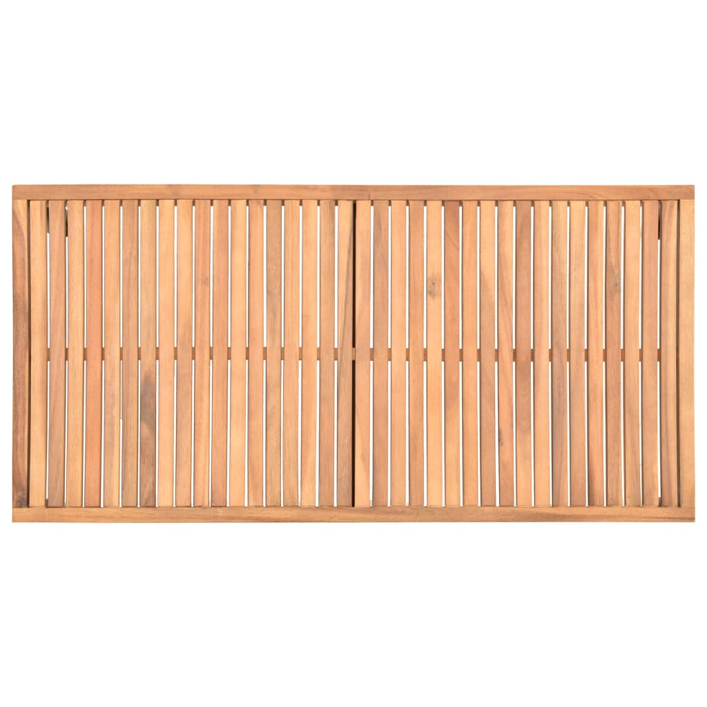 vidaXL Vrtna klubska mizica 110x55x36 cm trden akacijev les