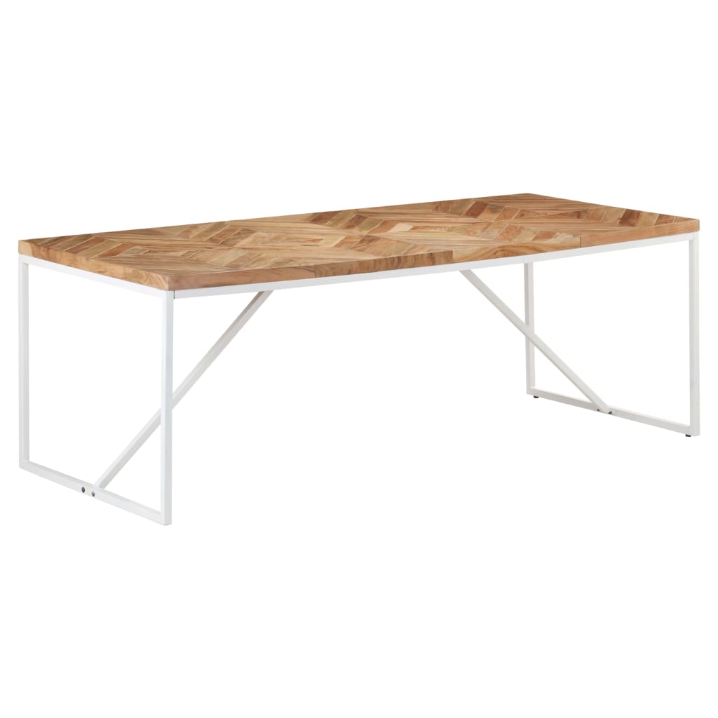 vidaXL Jedilna miza 200x90x76 cm trden akacijev in mangov les