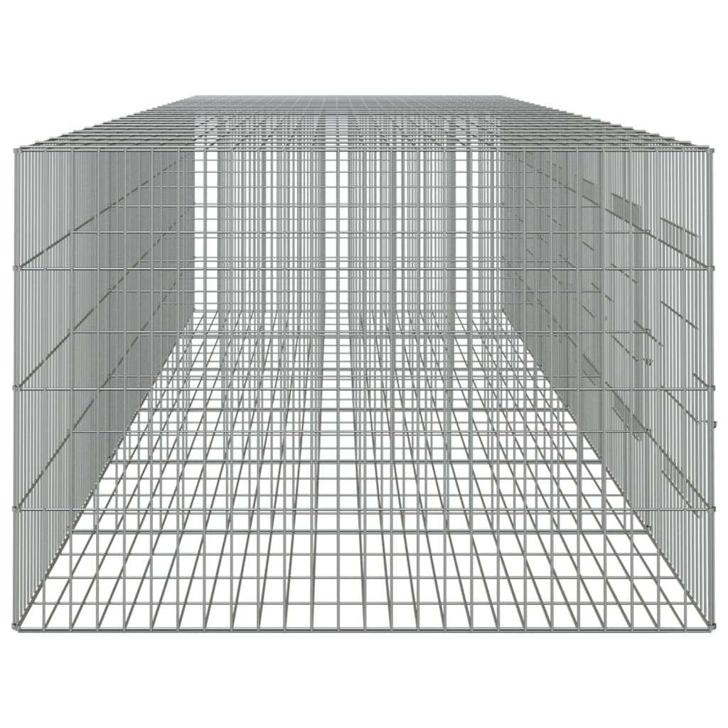 vidaXL 6-delna ograda za zajce 327x79x54 cm pocinkano železo