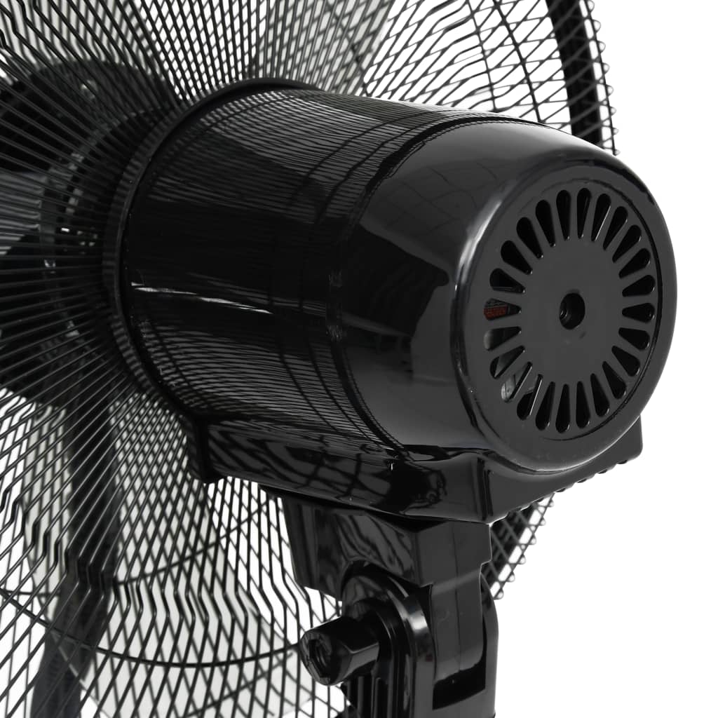 vidaXL Stoječ ventilator z daljinskim upravljalnikom črn in bel