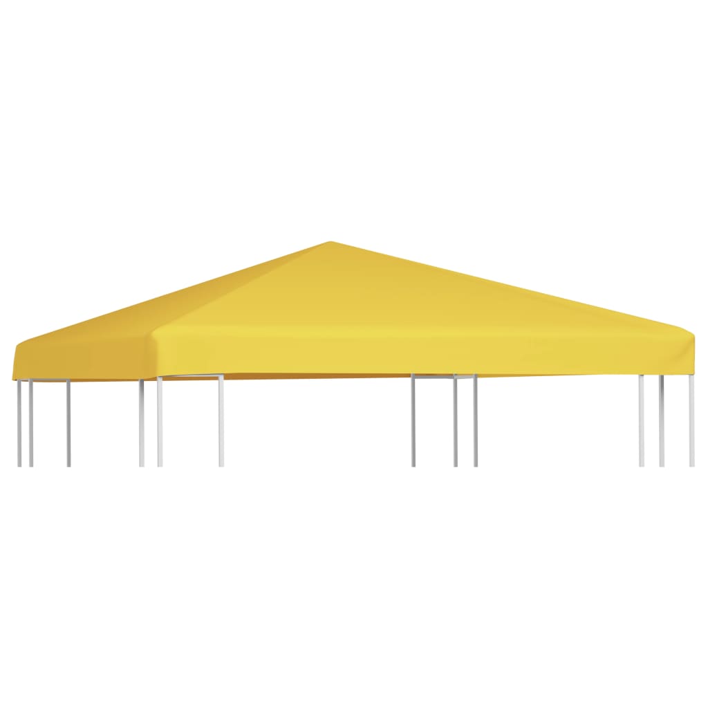 vidaXL Streha za paviljon 270 g/m² 3x3 m rumena