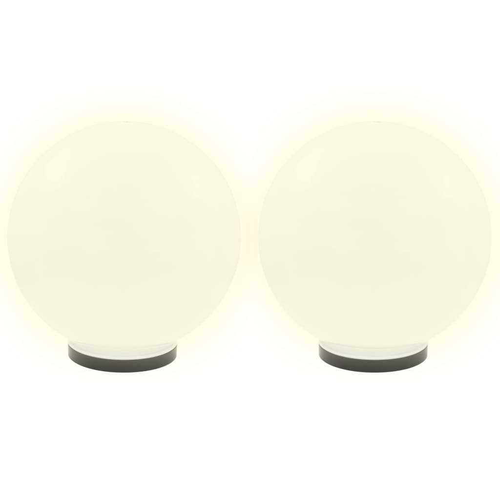 vidaXL LED okrogle svetilke 4 kosi krogle 40 cm PMMA
