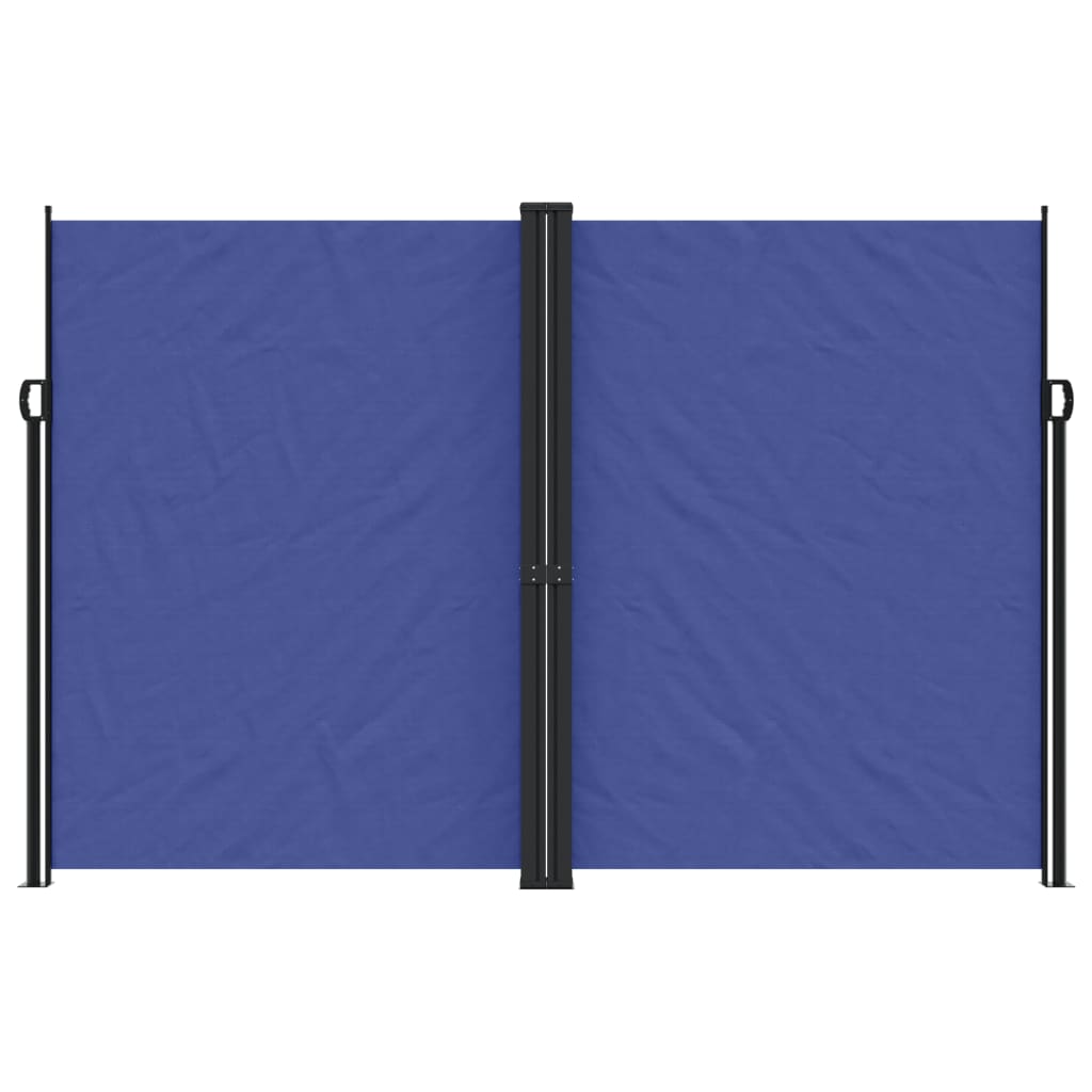 vidaXL Zložljiva stranska tenda modra 220x600 cm