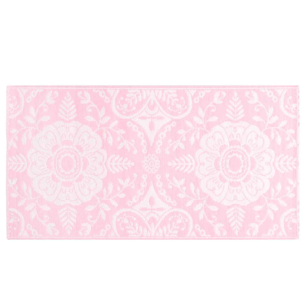 vidaXL Zunanja preproga roza 120x180 cm PP