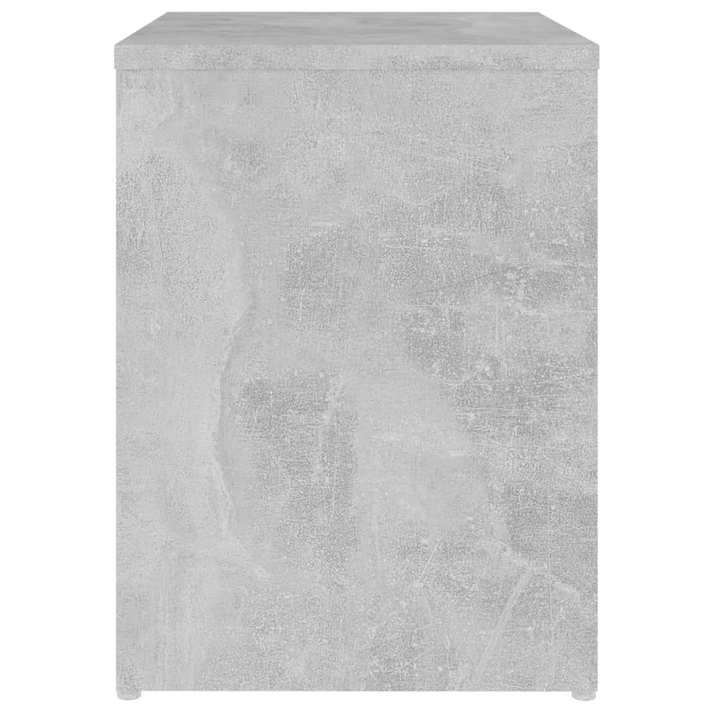 vidaXL Nočna omarica betonsko siva 40x30x40 cm iverna plošča