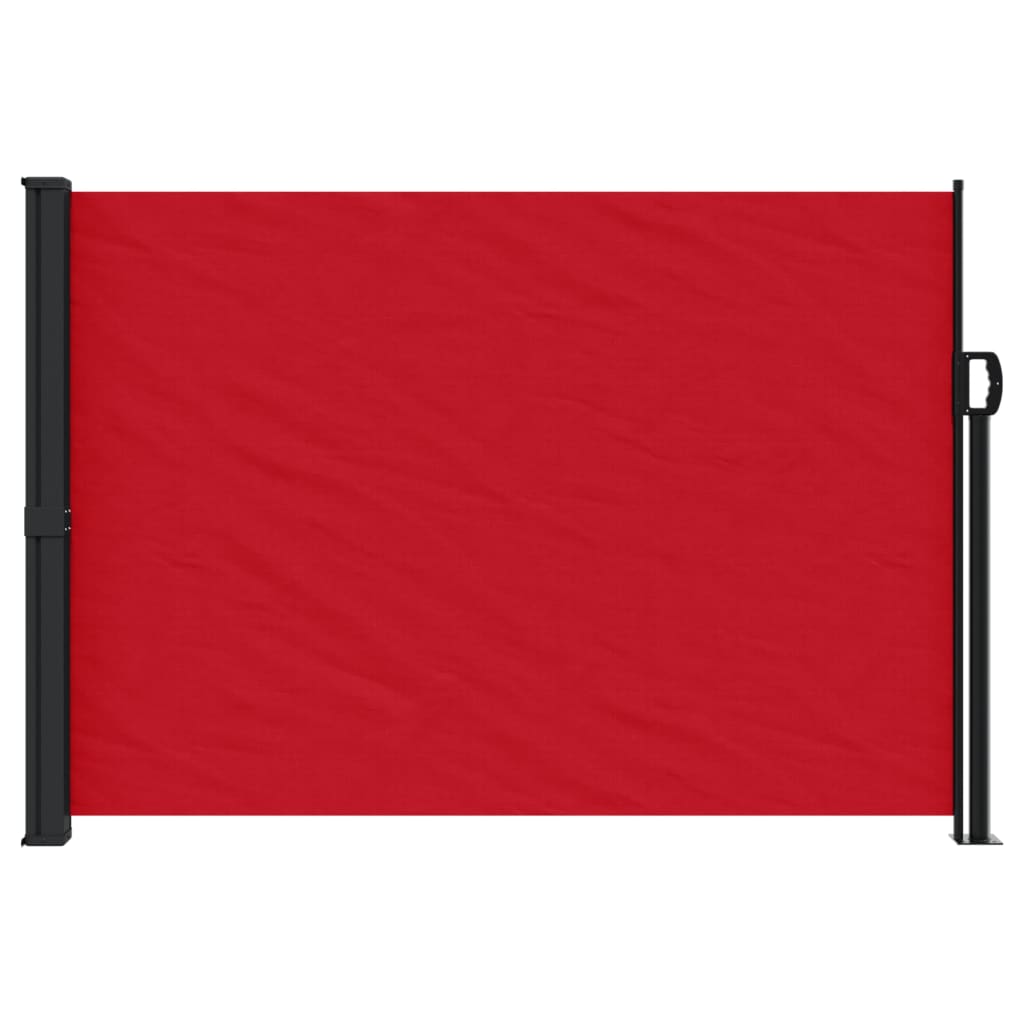 vidaXL Zložljiva stranska tenda rdeča 140x600 cm