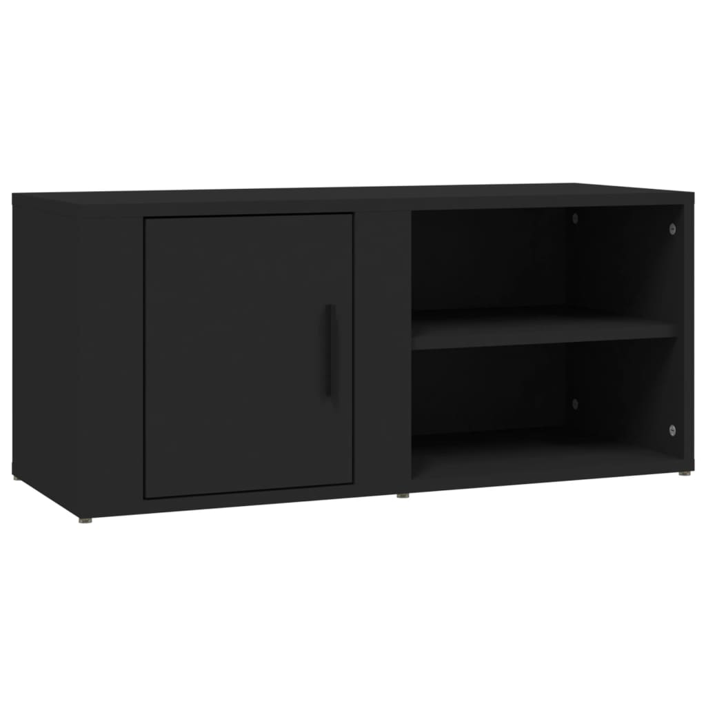 vidaXL TV omarica črna 80x31,5x36 cm inženirski les